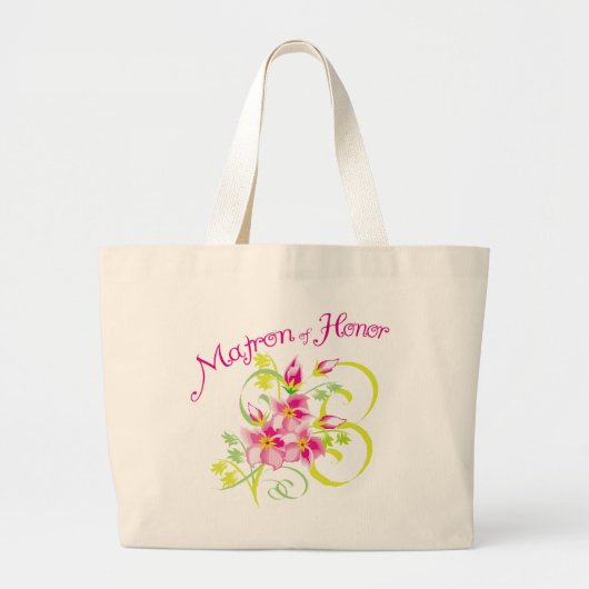 Paradise Matron of Honor Bag Grote Tote Bag (Voorkant)