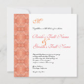 Paradise Modern Flower 1, bruiloft uitnodiging (Voorkant)