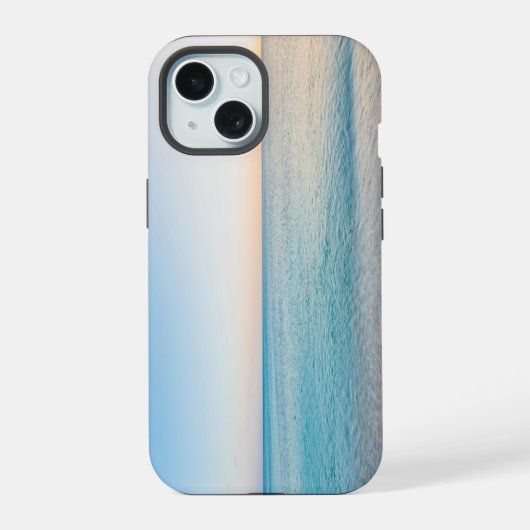 Paradise Modern Zeezicht iPhone 15 Case (Achterkant)