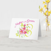 Paradise moeder van de groom Gifts Kaart (Gele Bloem)
