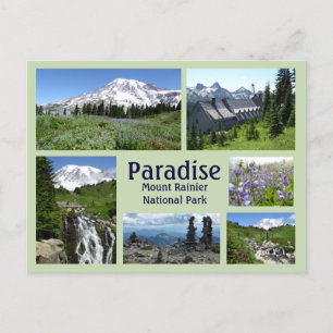 Paradise (Mount Rainier) Collage Briefkaart