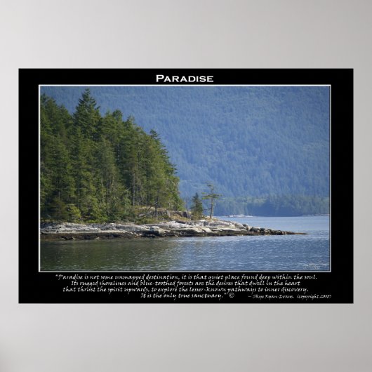 PARADISE NATUUR SCENERY~ Motivatie Poster (Voorkant)