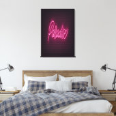 Paradise Neon Light Canvas Afdruk (Insitu (Slaapkamer))