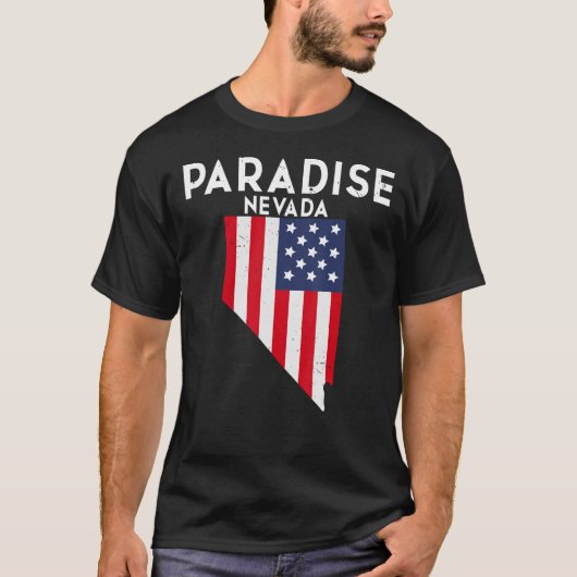 Paradise Nevada USA State Travel Nevadan T-shirt (Voorkant)
