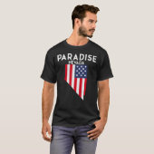 Paradise Nevada USA State Travel Nevadan T-shirt (Voorkant volledig)