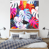 Paradise Oerwoud Tropical Foliage Canvas Afdruk (Insitu (Slaapkamer))