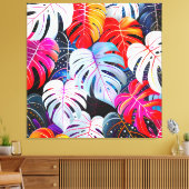 Paradise Oerwoud Tropical Foliage Canvas Afdruk (Insitu (Woonkamer))