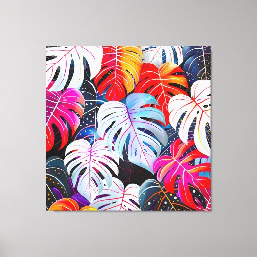 Paradise Oerwoud Tropical Foliage Canvas Afdruk (Voorkant)