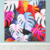 Paradise Oerwoud Tropical Foliage Canvas Afdruk (Insitu (Houten vloer))