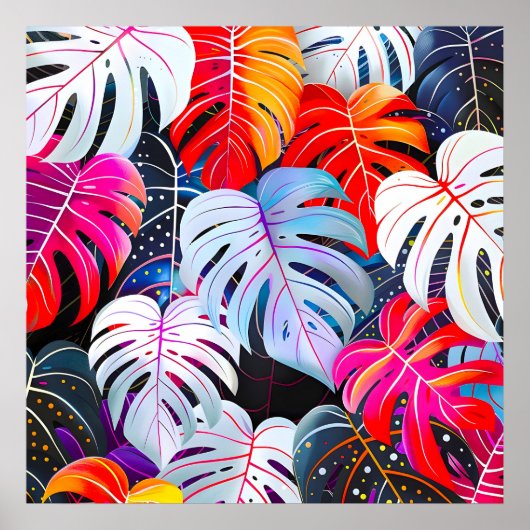 Paradise Oerwoud Tropical Foliage Poster (Voorkant)
