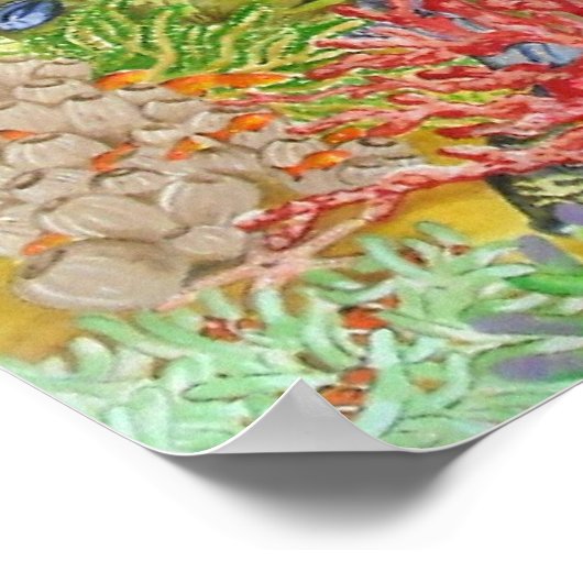 Paradise onderwater poster (Hoek)