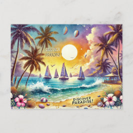 Paradise ontdekken briefkaart