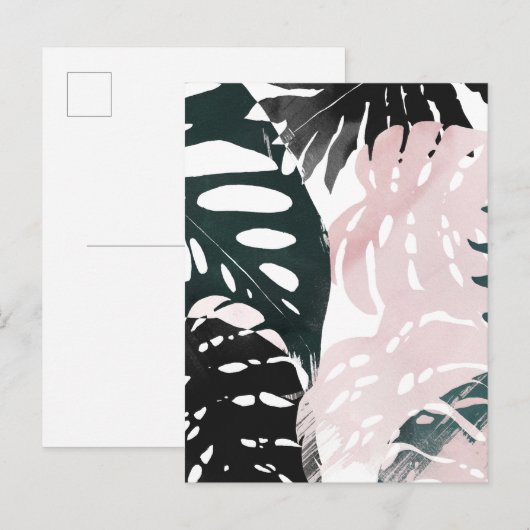 Paradise Palm Fronds Briefkaart (Voorkant / Achterkant)