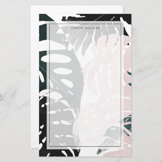 Paradise Palm Fronds Briefpapier (Voorkant / Achterkant)