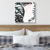 Paradise Palm Fronds Canvas Afdruk (Insitu (Slaapkamer))