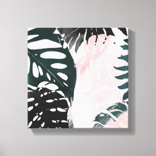Paradise Palm Fronds Canvas Afdruk