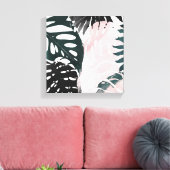 Paradise Palm Fronds Canvas Afdruk (Insitu (Woonkamer))