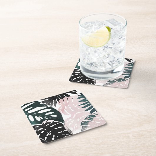 Paradise Palm Fronds Kartonnen Onderzetters (Insitu)