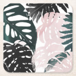 Paradise Palm Fronds Kartonnen Onderzetters<br><div class="desc">Paradise Sweep I van Grace Popp. De de boombladeren van de palm in diverse vormen worden gecontrasteerd door de unieke gebruikte kleurenkeuzen. | 138464 GG</div>