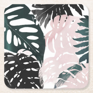 Paradise Palm Fronds Kartonnen Onderzetters