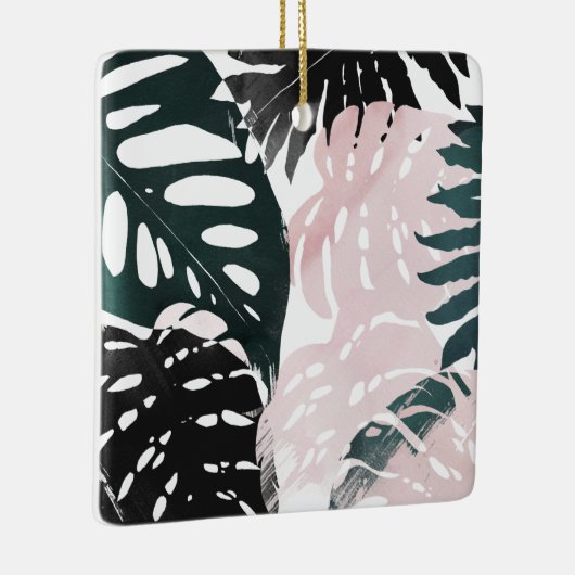 Paradise Palm Fronds Keramisch Ornament (Rechts)