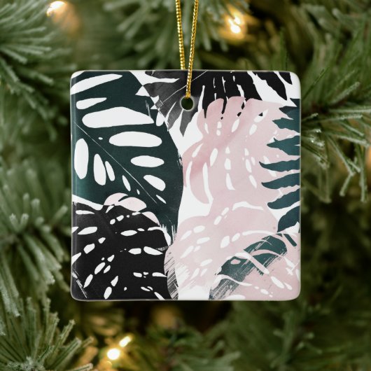 Paradise Palm Fronds Keramisch Ornament (Boom)