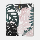 Paradise Palm Fronds Keramisch Ornament (Links)