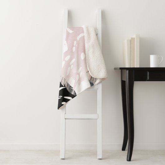 Paradise Palm Fronds Sherpa Deken (In situ)