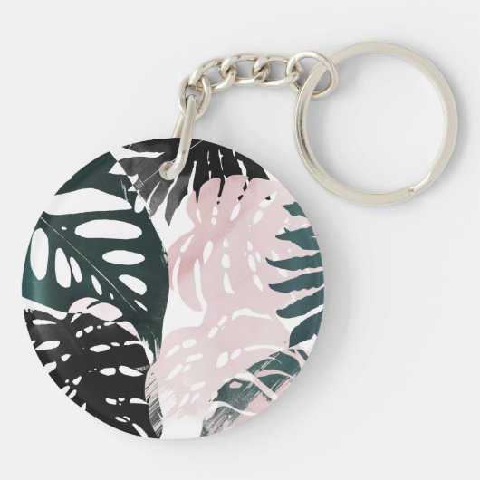 Paradise Palm Fronds Sleutelhanger (Achterkant)