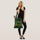 Paradise Palm Hawaiian Beach Bag - Zwart en Goud Tote Bag (Op model)