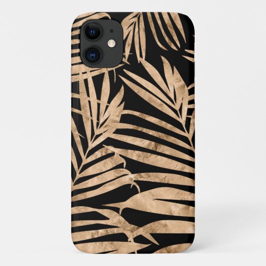 Paradise Palm Hawaiian Tropical - Gold & Black Case-Mate iPhone Case (Achterkant)