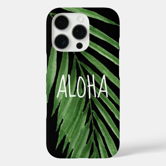 Paradise Palm Hawaiian Tropical - zwart Case-Mate iPhone Case (Achterkant)
