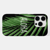 Paradise Palm Hawaiian Tropical - zwart Case-Mate iPhone Case (Achterkant (horizontaal))