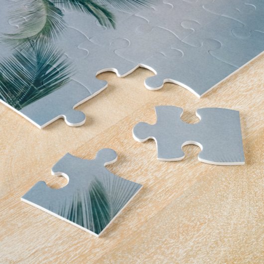 Paradise Palm Trees Reflections Legpuzzel (Zijkant)