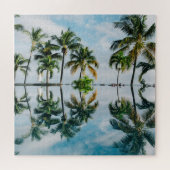 Paradise Palm Trees Reflections Legpuzzel (Horizontaal)