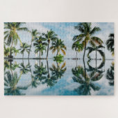 Paradise Palm Trees Reflections Legpuzzel (Horizontaal)