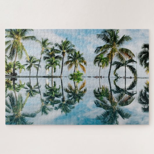 Paradise Palm Trees Reflections Legpuzzel (Horizontaal)