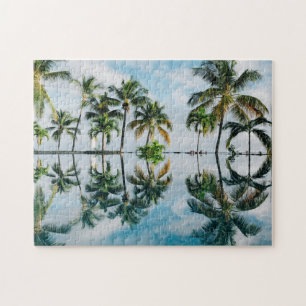 Paradise Palm Trees Reflections Legpuzzel