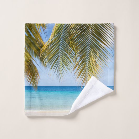 Paradise Palm View Bliss 1 Bad Handdoek (Wasdoekje)