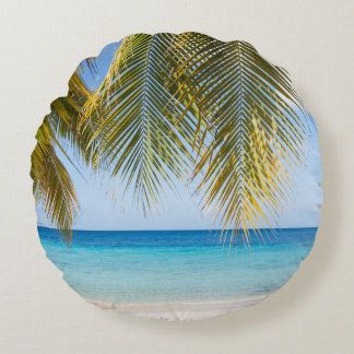 Paradise Palm View Bliss 1 Rond Kussen