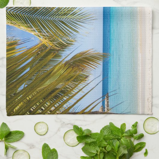 Paradise Palm View Bliss 1 Theedoek (Gevouwen)