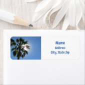 Paradise palmboom Tropical Sunshine Island Etiket (Insitu)