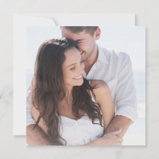 Paradise Palms Tropical Beach Bruiloft Save The Date (Achterkant)