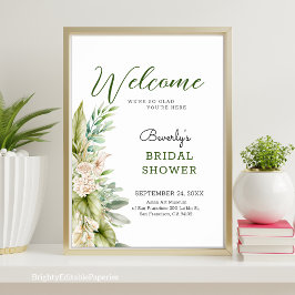 Paradise Pampas Vrijgezellenfeest Welkomstbord Poster