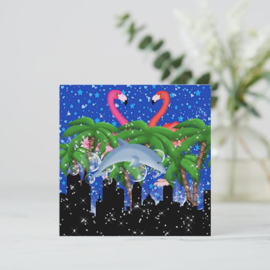 Paradise Party in Style Bright Lights - SRF Kaart (Staand voorkant)