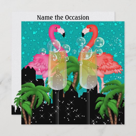 Paradise Party in Style Bright Lights - SRF Kaart (Voorkant / Achterkant)