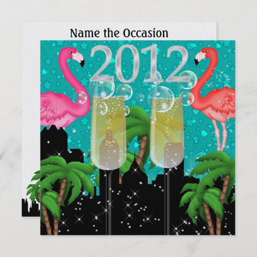 Paradise Party in Style Bright Lights - SRF Kaart (Voorkant / Achterkant)