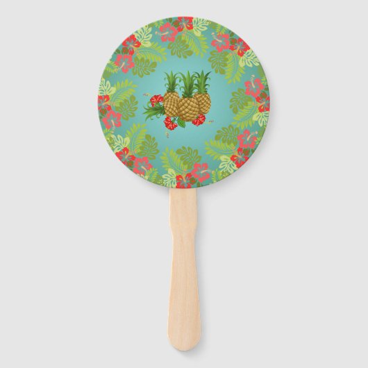 Paradise "Party like a Pineapple" "Hawaiian Luau" Handwaaier (Achterkant)