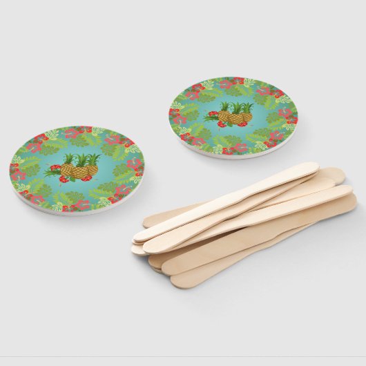 Paradise "Party like a Pineapple" "Hawaiian Luau" Handwaaier (Niet-gemonteerd)