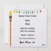 Paradise Party / Luau - SRF Kaart (Achterkant)